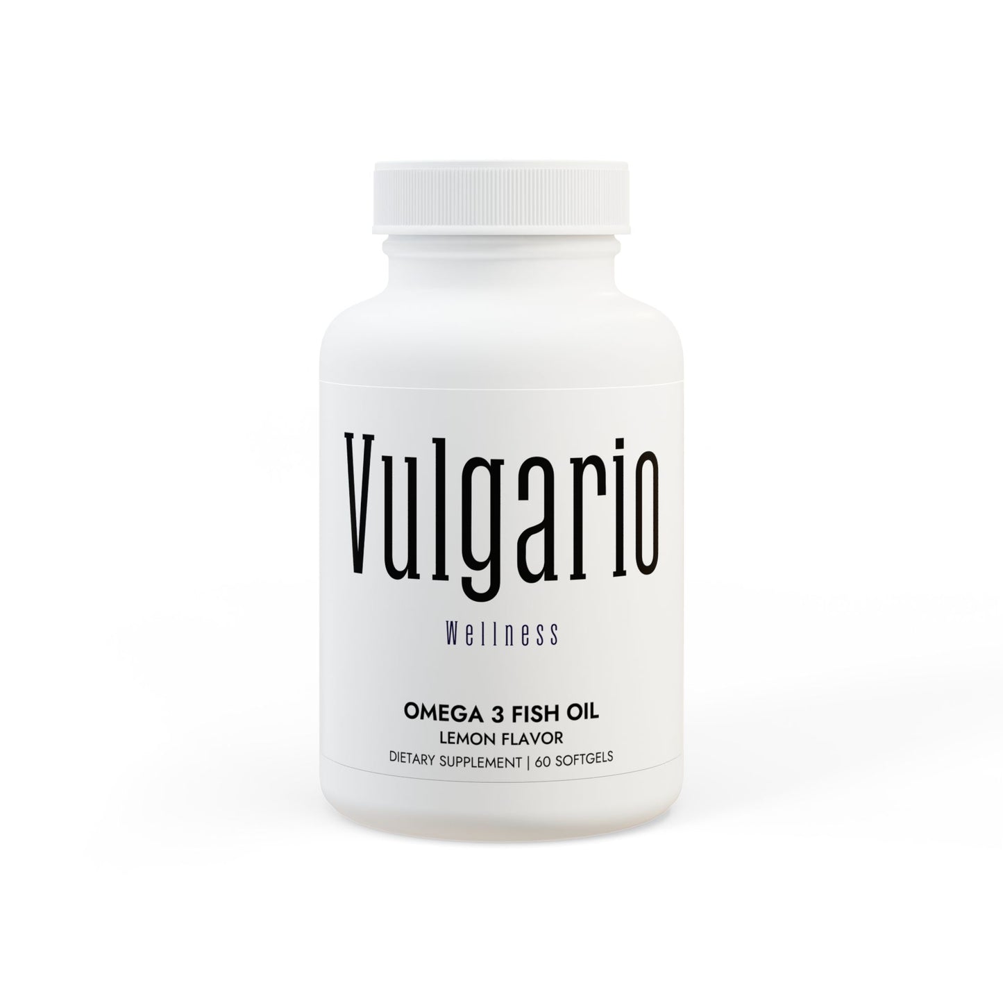 Vulgario Wellness: USA Collection: Omega 3 Fish Oil Supplement (60 Softgels)