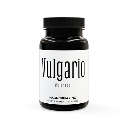 Vulgario Wellness: USA Collection: Magnesium Zinc Supplement (90 Capsules)